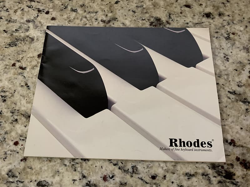 Rhodes Piano Catalog 1981 Fender Reverb