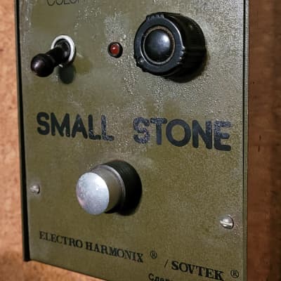 Electro-Harmonix Russian Small Stone Phase Shifter Phaser V1 1980s - EH Guitar Pedal Classic Green Sovtek image 1