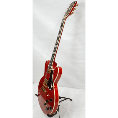 2007 Gibson Lucille B.B. King Cherry Red and Gold Hardware Guitar Signature LOA image 8