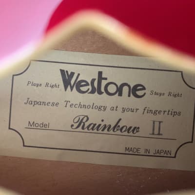 Westone Rainbow II Japan circa 1982 in red image 3