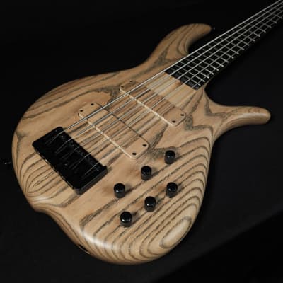 F Bass BN5 5 String Bass 2-Piece Natural Ash Body Ebony Fingerboard image 2