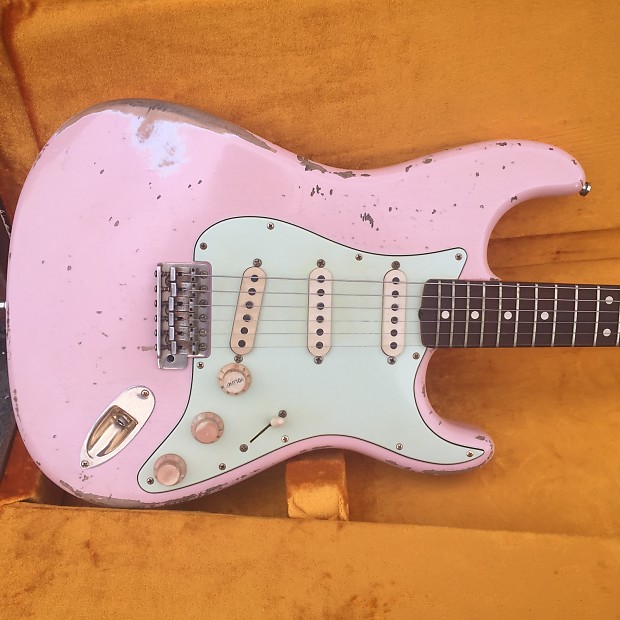 Fender Stone Roses John Squire Master Built Stratocaster 2011 Pink