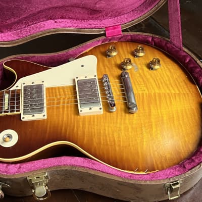 BLACK FRIDAY SALE!! Gibson Custom Shop Joe Perry 1959 Les Paul Signed, Aged 2013 November Tobacco Burst Slash image 5