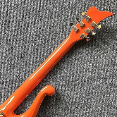 Orange Custom Prince Cloud Guitar, Solid Body, Maple Neck and Rosewood Fingerboard image 2