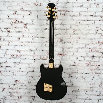 Ovation Vintage 1970's Preacher Deluxe Electric Guitar, Black w/ Original Case x2710 (USED) image 10