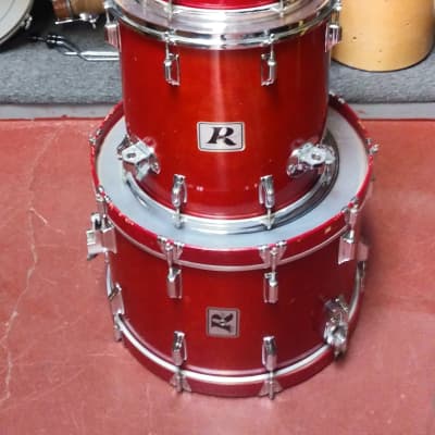 Rogers Early 1980s California Wine Lacquer Finish XP-8 High Quality 4 Piece Drum Set - Sounds Great! image 2