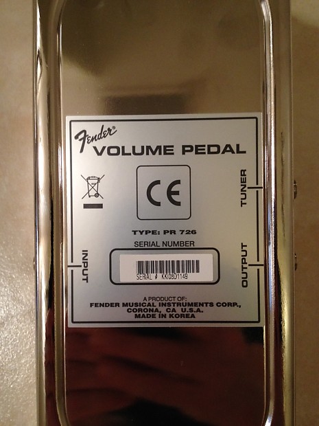 organ69 : [ap045]Fender Volume Pedal PR726