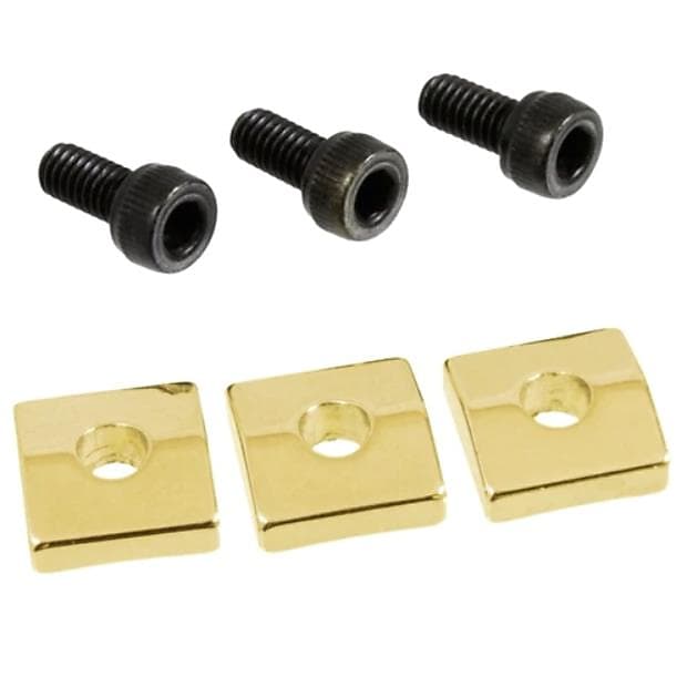 Floyd Rose Locking Nut Blocks w/ Screws (3) Gold image 1