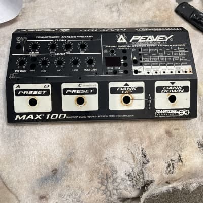 Peavey Max 100 preamp case only  1986 Black/white image 2