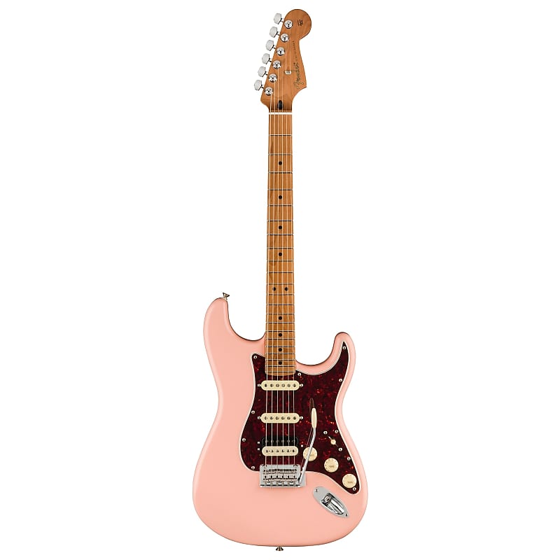 Fender Player Deluxe Stratocaster HSS - Shell Pink with Roasted Maple  Fingerboard, Sweetwater Exclusive in the USA