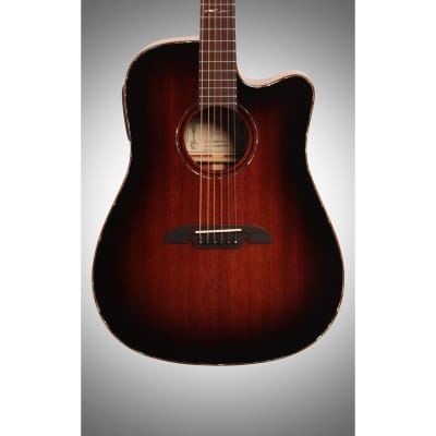 Alvarez MDA66CESHB Masterworks Dreadnought Acoustic-Electric Guitar, Sunburst image 3