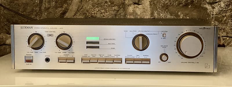 Vintage Champagne faced Luxman L-400 Stereo (55 WPC) Integrated Amplifier -  Serviced +Clean