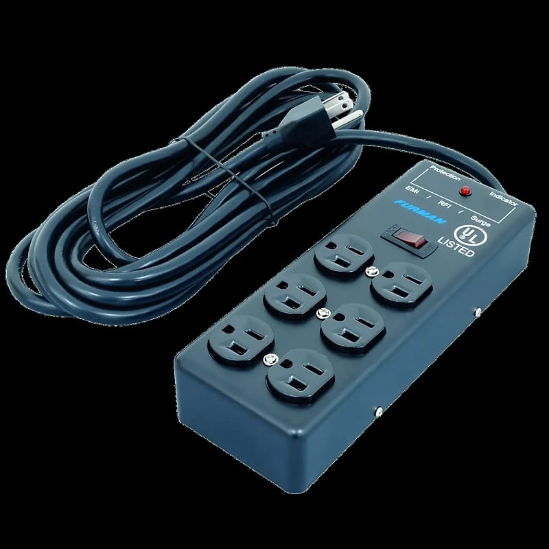 Furman SS-6B 6-Outlet Power Block with Surge Protection - Black  			