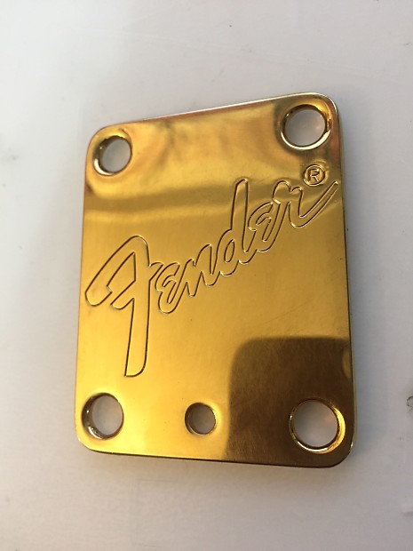 Fender neck hotsell plate gold