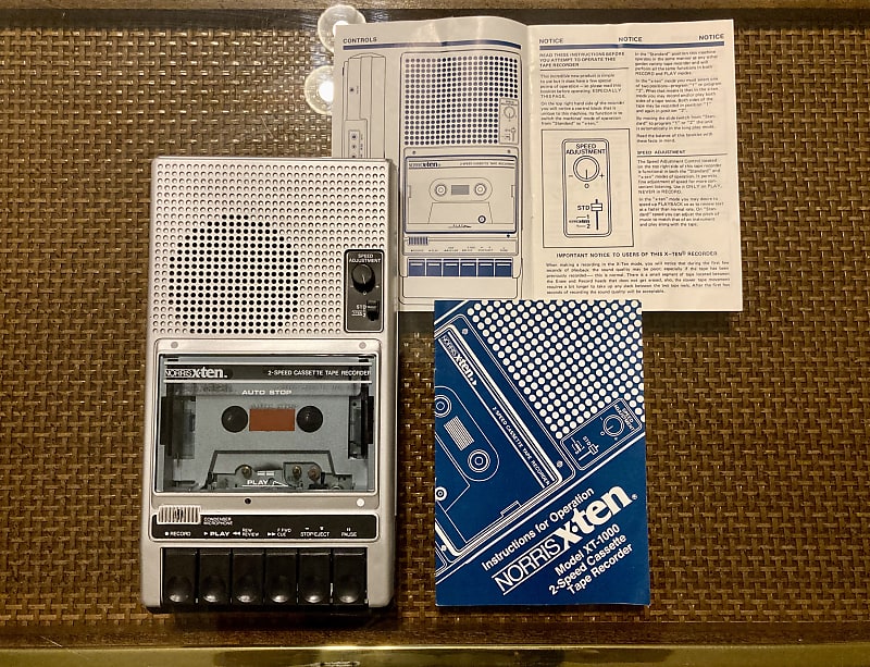 Norris XTen XT1000 2 Speed Cassette Tape Recorder (Variable Reverb