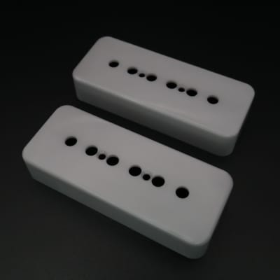 NEW! Bare Knuckle P-90 Pickup covers in parchment (set of 2) | Reverb