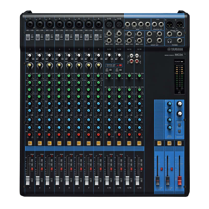 Yamaha MG16 16-Channel Live Sound Audio Mixing Console image 1