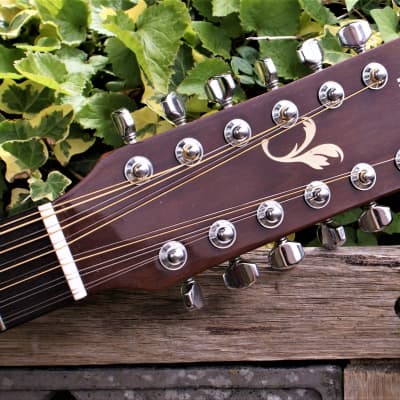 1980s Yamaha FG-420-12, 12 String Acoustic Guitar, Natural image 4