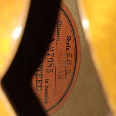 Gibson EB-2 1958 Sunburst - first year of production image 16