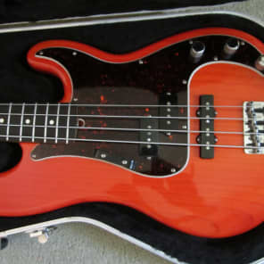 Immagine Fender Hot Rod P/J Precision Bass USA 2000 Sunset Orange Transparent W/ Fender HardShell Case - 1