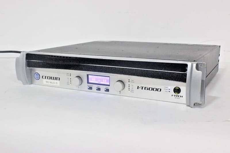 Crown ITech 6000 Power Amplifier 1264 (One) TRUEHEARTSOUND Reverb