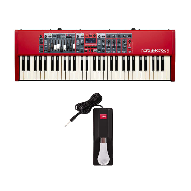 Nord Electro 6D 61-Key Semi-Weighted Keyboard and Single Pedal Bundle image 1