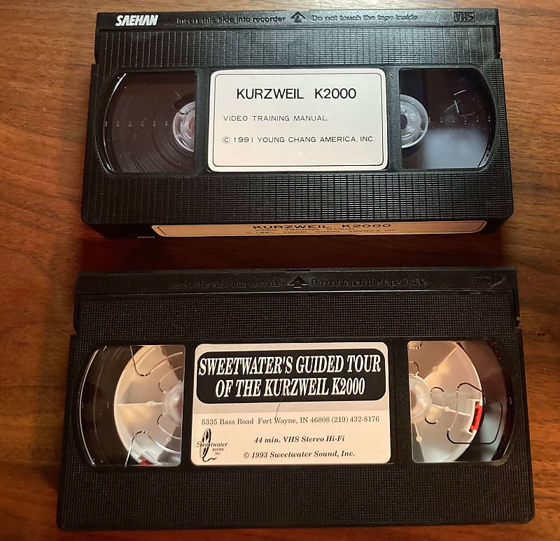 Kurzweil K2000 Original VHS Training Video with Sweetwater Video image 1