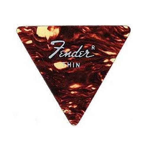 Fender Classic Celluloid 355 Guitar Picks (12), Thin - SHELL image 1