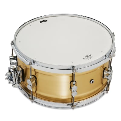 PDP Pacific Drums & Percussion PDSN6514NBBC Concept 6.5x14" Brushed Brass Snare Drum image 2