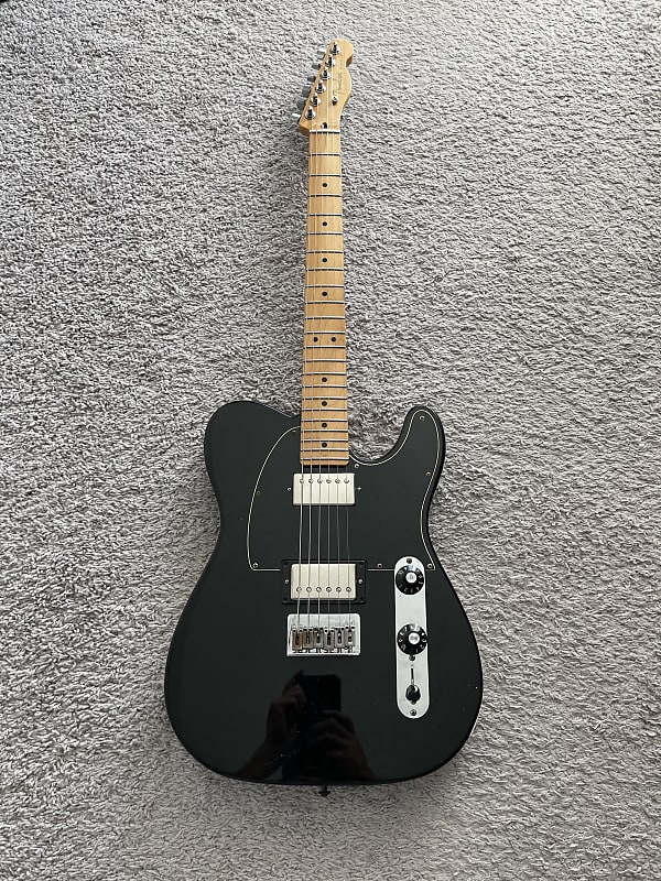 Fender Blacktop Telecaster 2011 MIM HH Black Maple Fretboard Tele Guitar |  Reverb