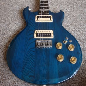 Aria Pro II CS-350 Cardinal 1982 See Thru Blue. Matsumoku