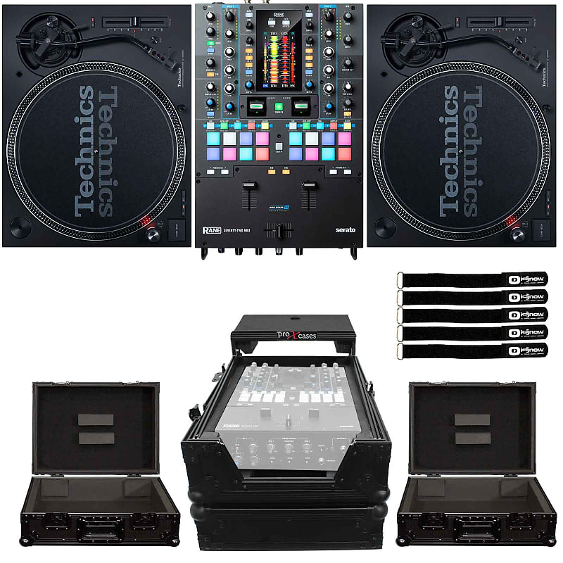 Technics SL-1200MK7 DJ Turntables Pair Rane SEVENTY TWO MKII