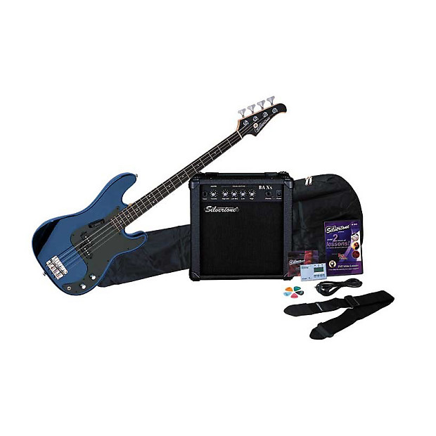 Silvertone electric shop bass guitar
