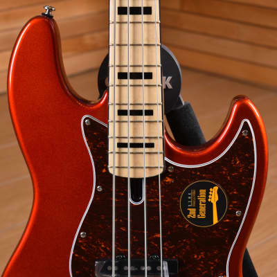Sire Marcus Miller V7 Vintage Swamp Ash 2nd Generation Maple Neck Bright Metallic Red image 7