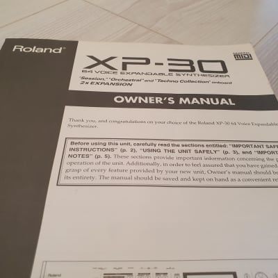 Roland XP-30 Manual. English Language. Good Condition. Global Ship. 5 Of 7 image 2