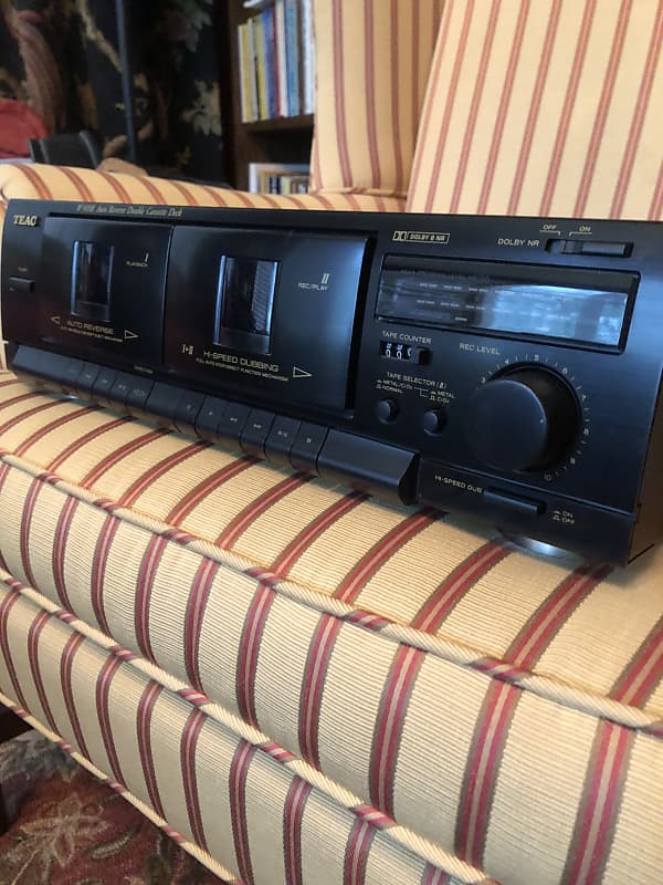 Vintage TEAC W505R Dual Cassette Deck Hi Speed Dubbing Reverb