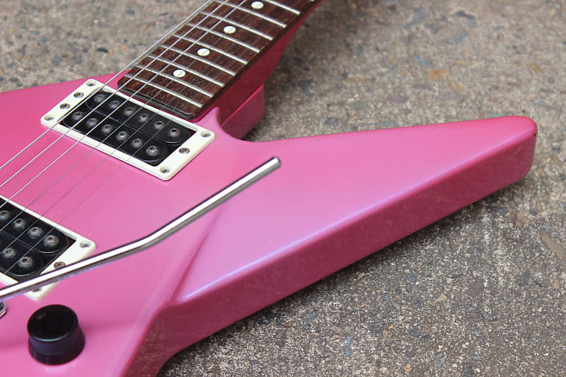 1980's Yamaha EX-1 Explorer Electric Guitar Made in Japan (Pink