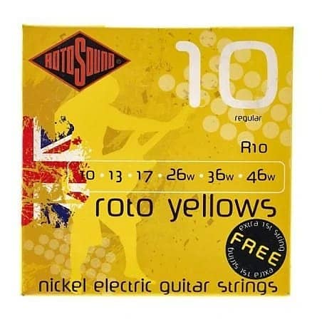 Rotosound ROTOSOUND R10 ROTO Yellow  10-46 corde chitarra elettrica image 1
