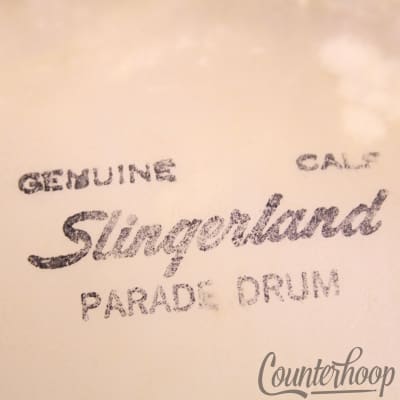 *Slingerland Snare 16" Slunk Calf Skin Parade Drum Resonant Head Vintage 60s USA image 2