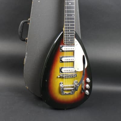 Vox Mark XII 1966 Sunburst Made In Italy with OHSC 12 String Teardrop image 3