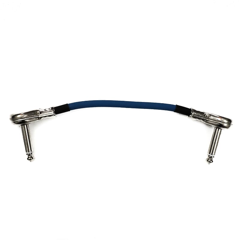 Lincoln LINKS / Gotham GAC-1 Pancake Patch Cable - 6 INCH BLUE image 1