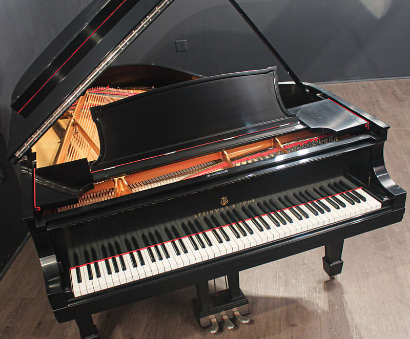 Steinway&Sons Hamburg Model A 1961 - Black satin | Reverb