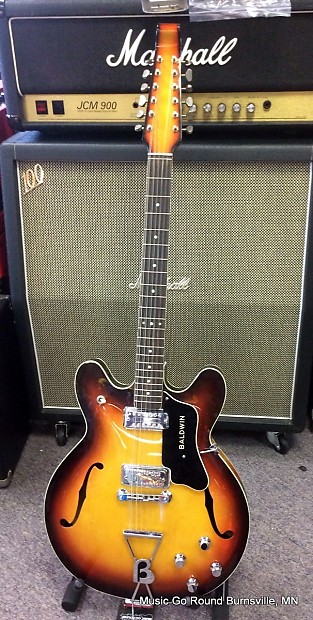 Baldwin 712 Sunburst 12 string electric with hard case