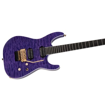 Jackson Pro Series Soloist SL2Q MAH Guitar, Ebony Fretboard, Transparent Purple image 2
