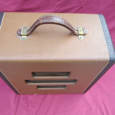 Vintage '50s Valco Supro Oahu National Amplifier Extension Speaker Amp Cabinet image 5