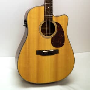 Sigma SD18CE Dreadnought Cutaway Acoustic-Electric Guitar - Natural image 2