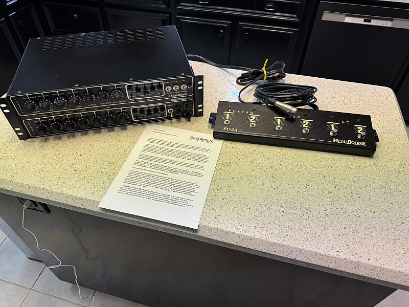 Mesa Boogie Quad Preamp with FU-2A Footswitch 1980s | Reverb