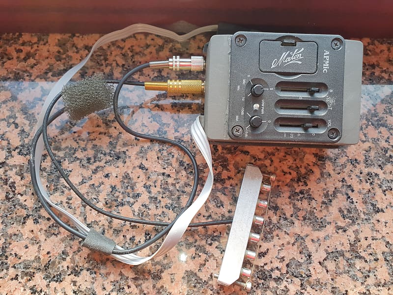 Maton APMic guitar pickup NOS black | Reverb