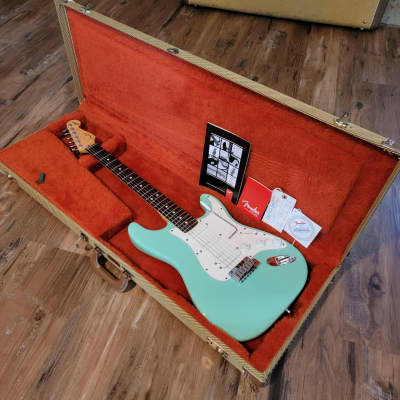 1996 Fender Jeff Beck Signature Stratocaster Surf Green Collectors Grade W/OHSC & Candy image 2