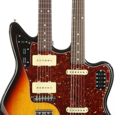 Fender Custom Shop Doubleneck Jazzmaster and Bass VI Masterbuilt Dennis Galuszka 3-Tone Sunburst image 6